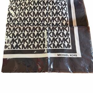 Michael Kors Monogram Black and White Scarf